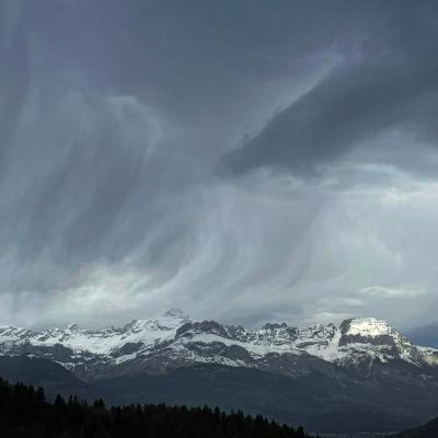 Saint Gervais (vue de l'appartement)